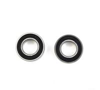 2pcs Bicycle Hub Bearings 163110 2RS 16x31x10mm Steel Bottom Bracket Set Compatible With Giant Bikes Sealed Black Silver Replacement, For Cycling Repair Maintenance