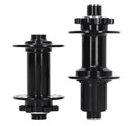 2pcs Bicycle Hubs Black Aluminium Alloy, Front Rear Bike Disc Hubs 32 Holes, Mountain Bike Hub with 4 Bearings, Lightweight CNC Technology for Mountain Cycling