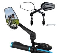 2pcs Bicycle Mirror for Orbea Orca M21eTEAM PWR 2024, HD 360° Adjustable Mountain Bike Scooter Mirror, Shatterproof & Durable, Convex Rearview Mirror, for Bicycle E-Bike