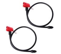 2Pcs Bicycle Pump Hoses, 67cm Bike Pump Hose, Black and Red Bike Bicycle Handy Portable Air Pump, Tire Inflator Replacement Hose Accessories