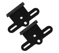 2pcs Bicycle Rear Reflector Bracket Fixed Clamp for Rack Mount | Aluminum Alloy Build, Water Resistant Finish, Black Colour, for City and Road Bikes, Secure on Bumps