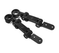 2pcs Bicycle Retainer Clip Fastener, Adjustable Black Plastic | Rear Bumper Connector, Strong Mud and Splash Protection, for Mountain Bikes and Wet Weather Riding
