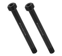 2pcs Bicycle Thru Axle M12x1 18mm Aluminum Alloy Quick Release Lever | Anodized Black Finish, Disc Brake Hub Fit, Road and Gravel Use, Enhanced Rigidity and Stability