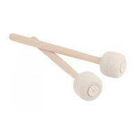 2Pcs Big Drum Hammers Felt Head Wooden Band Practice Playing Marching Sticks For Bass Drums