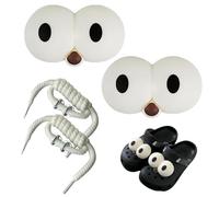 2Pcs Big Eyes Shoe Charms with Drawstring,Funny Big Eyes Shoe Decoration,Croc Cha/rms Goo/gly Eyes,Funny Char/ms for Cro/cs,Funny Eye Design Charm/s for Clogs,Croc Accessories Adults,Croc Charms Eyes