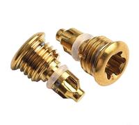 2PCS Bike Brake Lever Bleed Screws, Titanium-Alloy Bicycle Bolts With O-ring Fuel Tank, Oil Filling Hole Screw Fit For Magura MT2/MT4 Bike Parts Accessories(Golden)
