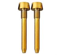 2Pcs Bike Brake Pad Retaining Pin Oil Disc Brake Caliper Bolt Pin Screw for Magura MT2/4/5/6/8(GOLD)