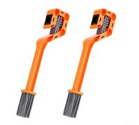 2pcs Bike Chain Cleaner Brush Tool Set with Enclosed Head Design for Bicycle Maintenance and Electric Vehicle Flywheel