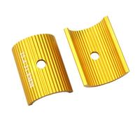 2pcs Bike Handlebar Adapter Shim, Aluminium Alloy, 25.4 to 31.8mm | Cnc Machined, Anti-slip Grip, Easy Install, for Cyclists and Mechanics, Golden Finish