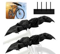 2Pcs Bike Handlebar Cover 210D Oxford Cloth Waterproof Bicycle Handlebar Transport Protection Cover Widen and Lengthen for Mountain Bikes