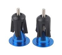 2PCS Bike Handlebar End Cap Bicycle Handlebar Plug for Mountain Bikes Road Bikes (Blue)