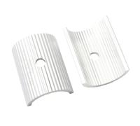 2pcs Bike Handlebar Stem Reducer Handlebar Shim 25.4 to 31.8mm | Aluminum Alloy Adapter, Silver Finish, Easy Assembly, High Strength, Practical Use for Handlebar Fit
