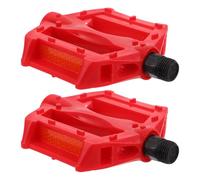 2pcs Bike Pedals Replacement Platform Pedals for Bicycles, Red