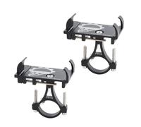 2PCS Bike Phone Mount, Adjustable Motorcycle Phone Holder Aluminum Alloy Handlebar Cellphone Clamp with Sponge Protection for Mountain Bike
