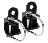 2Pcs Bike Trailer Hitch Towing Hitch Bicycle Trailer Coupling for Thule Chariot Easy and Quick Mounting Iron Bicycle Trailers Coupling with Buckle Bike Trailers Attachment for Kid Pet Cargo