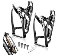 2PCS Bike Water Bottle Holder Stable Bike Water Bottle Cage Lightweight Plastic Drink Holder with Screws ＆ Wrench Easy to Install Brackets for Road, Mountain Bicycle Accessories
