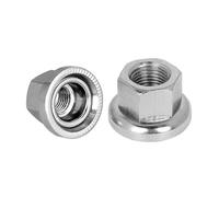2PCS Bike Wheel Axle Nuts, M10 Bicycle Wheel Nuts Flange Axle Nut Replacement for Bicycle Mountain Bike Cycling