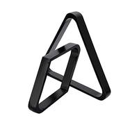 2Pcs Billiard Ball Rack Set, Eight Ball Triangle Rack, Diamond,Ball Holder for Standard 2-1/4" Balls Accessories Supplies, Black