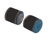 2pcs Billiard Chalk Stone Powder Pool Cue Chalk Cylinder 2.5cm X 2.4cm Strong Adhesion Even Coating Less Dust for Billiards Players Home Table Hall Practice (Blue)