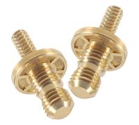 2pcs Billiard Cue Joint Brass Screws 3/4 for Stable Home Play | Polished Brass, Anti Wobble Fit, Secure Connection for Cue Collars and Extensions, Club Maintenance