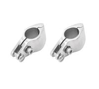 2Pcs Bimini Top Jaw Slide Clip with Bolt, Stainless Steel 316 Heavy Duty Boat Marine Hardware Fittings Tip Style Bimini Top Hinge Rail Mount (30mm)