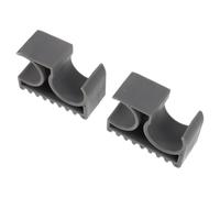 2pcs Bimini Top Pole Clips Holder Nylon Double Tube | Anti-rattle Design for Marine Applications, Suitable for Rough Water Use, Supports Sunshade Nets, for Boat Owners