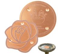2Pcs Bird Bath Copper Disk 99.99% Pure Copper Disc for Bird Bath Keeps Water Fresh Outside Birdbath Purification Disks for BirdBath Outdoor Cleaning Disk Safe Natural Solution