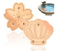 2Pcs Bird Bath Copper Disk, 99.99% Pure Copper Purification Discs, 0.8mm Self-Cleaning Plate for Bird Baths & Feeders, Cleaning Disk for Clean Water All-Season