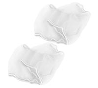 2PCS Bird Cage, 2PCS Cover Birdcage Polyester Mesh Seed Catcher Lightweight Bird Cage Accessories S Accessories Soft Airy Skirt Guard 26.0 52.0Inx6.7In Small White (Small (5.9in))