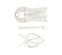 2pcs Bird Cage Clip Multi Functional Fixed Clip White Plastic