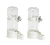 2PCS Bird Cage Water Dispenser for Auto Operated and Food Feeder for Parrots Birds Feeding Watering Supply Automatic Food Feeder