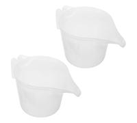 2pcs Bird Feeder Filling Cup with Long Spout, 1l Plastic Dispenser | Visible Level Window, Graduation Marks and Ergonomic Handle, for Balcony Use and Outdoor Platform Feeders