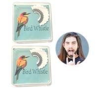 2PCS Bird Whistle,Creative Fun bird Call Whistle,Magic Bird Whistle for Adults,Bird Caller Tongue Toy Wacky Animal Sounds,Original Traditions Bird Pipes,Tweeting Noisemaker for Behaviour Aids Training