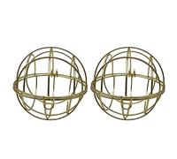 2PCS Birdcage Shape Bird Feeder Outdoor Hanging Feeders SquirrelProof for Wild Backyard Decoration Cage Indoor and