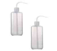 2pcs Birds Water Pot with One Hand Squeeze 500ml PP White | Precise Liquid Adding, Protects from Bites, for Parrots and PET Shop Staff, Small Animal Feeding Use