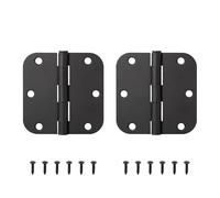 2pcs Bisagra para puerta plegable 270 Degree Folding Hinge Black Large Iron Interior Wooden Door Hinges Flat for Cabinet Installation