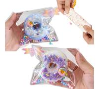 2PCS Biscuit Stress Relief Toy,Squishy Donut Toy,Squishy Squeeze Toy,Doughnut Fufu Squishy,Squishy Food Toy,Biscuit Simulation Toy,Donuts Pinch Stress Relieving Toy,Stress Squeeze Toy,White Blue