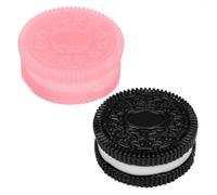 2Pcs Biscuit Stress Relief Toy Taba Squishy, Super Soft Cookie Squeeze Toys, Fufu Taba Fidget Toys for Adults & Kids, , Stress Squeeze Toys for Stocking Fillers Birthday Gifts