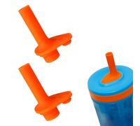 2pcs Bite Valve Compatible with Zak Designs Kelso 15 oz Water Bottle,Replacement Orange Bite Valve,Silicone material,BPA-Free and Durable