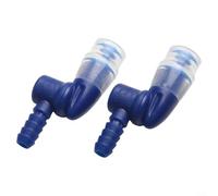 2pcs Bite Valve Replacement Sheath for Water Bladder Hydration Pack - Silicone Anti-Leak Nozzle with 360-Degree Closure, Easy Install for Hiking Biking Camping Outdoor Sports(Blue)