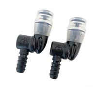 2Pcs Bite Valve Replacements, Silicone Bite Valve Nozzles, For Most Hydration Bladders, For Biking, Running, And Hiking, 7X4x2cm(Is black)