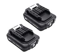 2pcs BL1021B Battery 12V 2.0Ah 2000mAh Replace for Makita BL1041B | Compatible with makita 12v battery BL1040 CP100DZ HP3311 MP100DZ CG100D DC10WD DC10WC 197339-1 197406-2 BL1015B DF031D