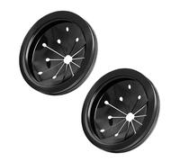 2Pcs Black 3-Inch Garbage Disposal Splash Guard - Kitchen Sink Baffle Covers for Whirlaway, Waste King and GE Models - Rubber Drain Cover Disposal and Splash Protection, Garbage Disposals and Parts