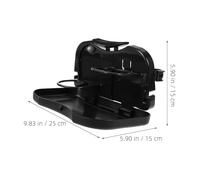 2pcs Black ABS Car Drinks Holder Tray for Backseat Cups Bottles Snacks | Spill Reduction Design, Keeps Refreshments within Reach, Organises Rideshare Interiors, Family Journeys and Road Trips