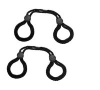 2PCS Black Adjustable Handcuffs Sex Rope Cotton Bondage Rope Cuffs Adult Couples Handcuffs Wrist Anklets Sex Game Restraint Role Play Couples Bedroom Sex Toys