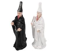 2pcs Black and White Impermanence Sand Tray Figurine Resin for Therapy