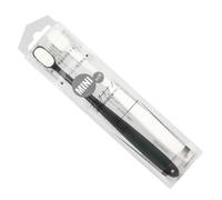 2pcs Black and White Manual Toothbrush Set with Soft Bristles