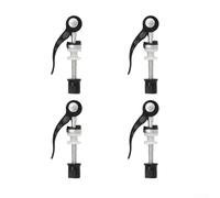 2Pcs Black Bike Seat Clamp Seat Post Quick Release Saddle Parts for Folding Bicycle Mountain Bike, Quick Release Seat Post Clamp Bolt Lift Lock Accessories (Black)