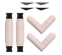 2PCS Black&Brown Foldable Cat Eye Eyeliner Stamp Colors & Styles - Smudge Proof Waterproof Gel Liner Dual-Ended Design for Beginners Professionals Long-Lasting Makeup Tool