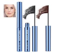 2PCS Black + Brown Mascara for Older Women 60 Plus with Thinning Lashes, Ultimate Length Volumizing Lower Bottom Lashes Mascara, Ultra-Precise Slim Adjustable Brush to Any Angle